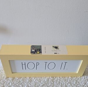 Rae Dunn Yellow 'Hop To It' Frame